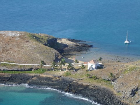 Vista desde o Farol de Abrolhos - Ilha Santa Bárbara