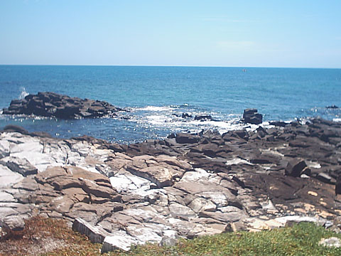 Piscinas naturais na Ilha Siriba