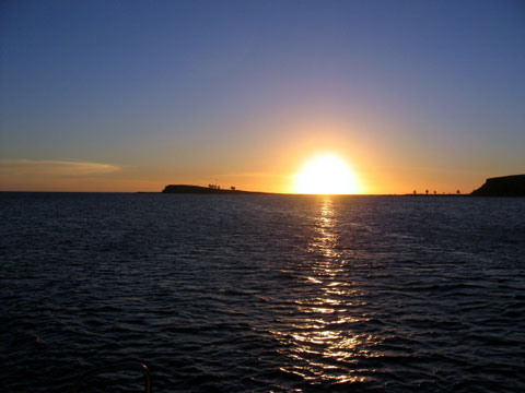 Atardecer em Abrolhos