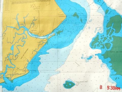 Mapa cartográfico - Nova Viçosa - Ponta da Baleia
