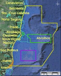 Mapa do Extremo  Sul da Bahia