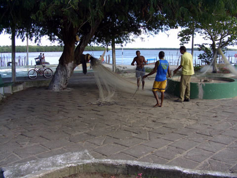 pracinha bairro pescadores Caravelas